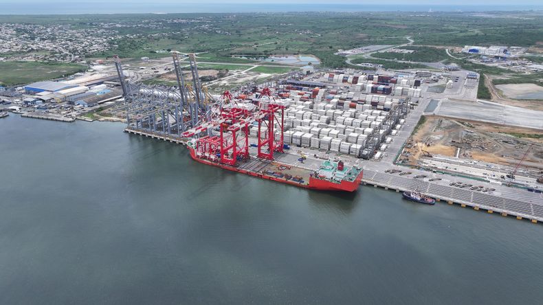Puerto de Posorja operado por la empresa DP World. 