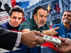 Pabel Muñoz, alcalde de Quito, enfrenta cuestionamientos de los candidatos Harold Burbano y Wilson Merino tras las denuncias por supuestos cobros a trabajadores municipales para financiar actividades políticas.