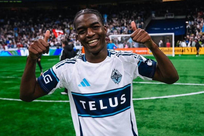Bruno Caicedo en un partido con el Vancouver Whitecaps en la MLS 2026.&nbsp;