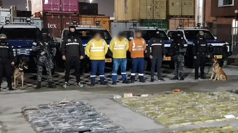 Cinco procesados tras decomiso de 889,8 kilos de cocaína en cargamento de atún.