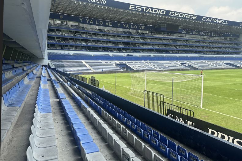 Palcos del estadio Capwell, del club de fútbol Emelec, en Guayaquil.&nbsp;