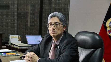 Entrevista. Marco Rodríguez, presidente (e) de la Corte Nacional de Justicia, recibió en su despacho a Diario HOY y habló de extradiciones, despacho de causas y otros temas. (Diario HOY)