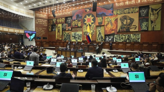 Pleno de la Asamblea Nacional durante una votación.