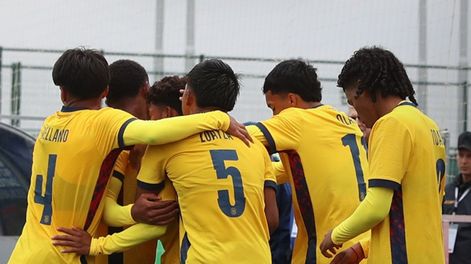 La Tricolor en un partido de la fase de grupos de la Copa Mundial y Festival sub-15 de la FIFA.&nbsp;
