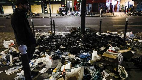 Manifestación en Francia, por el descontento general por el encarecimiento de los productos básicos.