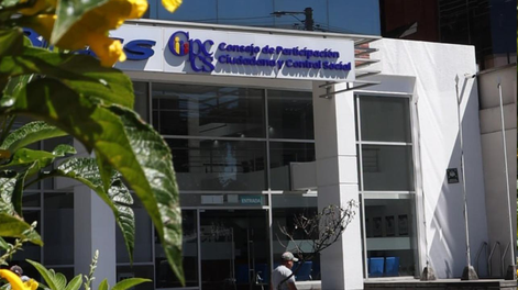 Edificio del Consejo de Participación Ciudadana y Control Social (Cpccs), en Quito, Ecuador.