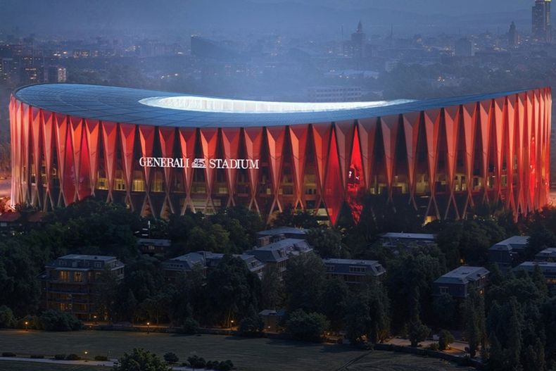 Concepto del Generali Stadium, la nueva casa del Inter y AC Milan en Italia.&nbsp;
