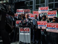 El candidato republicano, Bruce Blakeman, en rueda de prensa en Nueva York, Estados Unidos, el 20 de octubre de 2026.