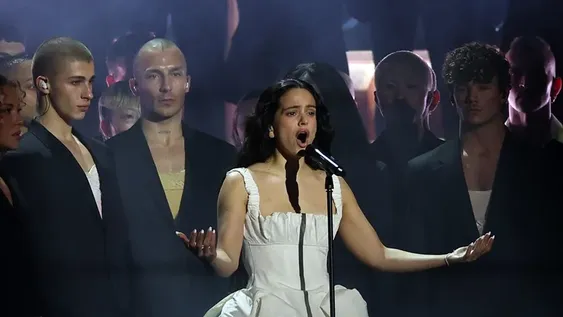 La cantante Rosalía, durante una actuación.&nbsp;