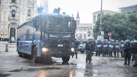 Protestas en Milán - Italia, el 18 de octubre de 2026.