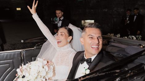 Juan Fernando Velasco cantó en la boda de Pipe Bueno y Luisa Fernanda W