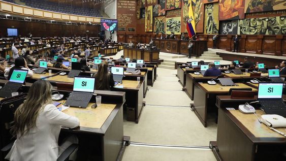 Imagen referencial de sesión del Pleno de la Asamblea Nacional del Ecuador.