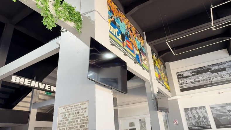 Hall e interiores del Estadio Olímpico Atahualpa. 