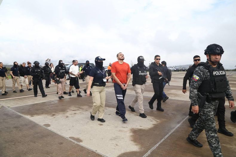 Proceso. Este jueves 29 de octubre de 2026 se concretó la extradición a Estados Unidos de Daniel Salcedo, Ronald Herrera y Francisco Bermúdez. (Fotos: Ministerio del Interior)