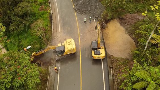 El balance del Ministerio de Infraestructura y Tecnología detalla que el mayor número de vías con afectaciones se concentra en la Sierra.