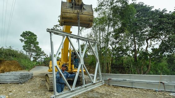 Imagen referencial de construcción de obras en Ecuador.&nbsp;