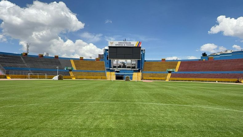 Marcador electrónico del Estadio Olímpico Atahualpa.&nbsp;