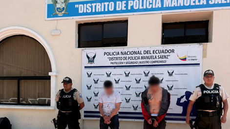 Dos sospechosos fueron detenidos por el ataque con armas blancas a un trabajador de la Ecovía en La Marín, centro de Quito. Uno de ellos registra antecedentes por asalto y robo.