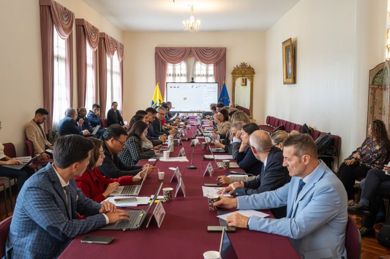 Representantes de Ecuador y la Unión Europea participaron en la VI Mesa Técnica de Seguridad, realizada en Quito