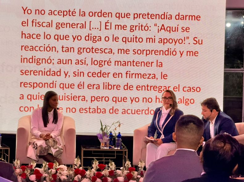 Presentación del libro de la exfiscal Diana Salazar, el 21 de octubre de 2026.