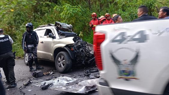 Siniestro de tránsito en Baeza, Ecuador. Siniestro de tránsito en Baeza, Ecuador.