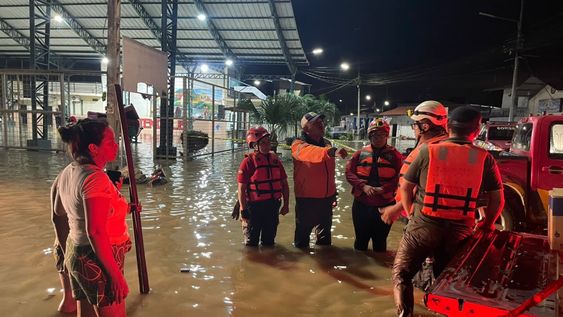 Personas afectadas por las lluvias en Ecuador.&nbsp;
