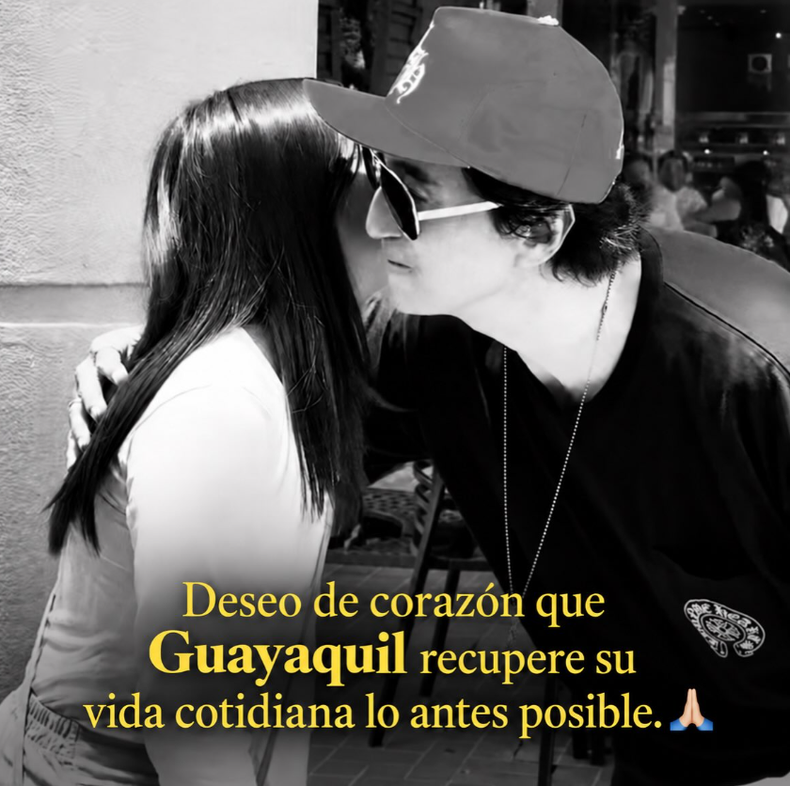 Shin Hyun-joon expresa su solidaridad con Guayaquil tras las lluvias