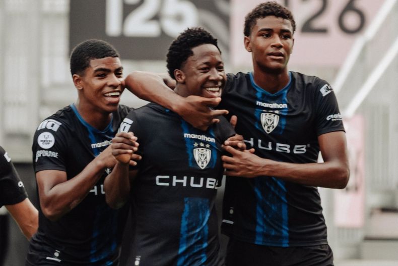Independiente del Valle en un partido de la Messi Cup.&nbsp;
