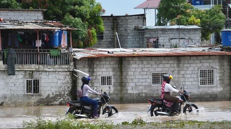 Inundaciones por las lluvias en la costa ecuatoriana.