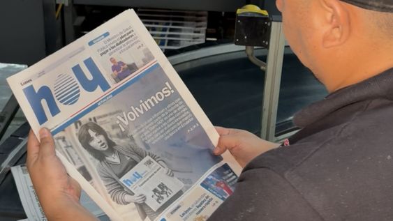 Proceso de impresión de la edición de Diario HOY que circula el 12 de octubre de 2026, en Ecuador.&nbsp;