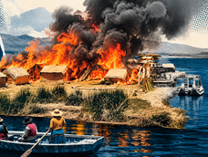 El fuego se reactivó este miércoles 21 de octubre de 2026 en los totorales de la reserva, después de que las lluvias registradas el martes lograran extinguir las llamas en una primera zona afectada del lago en Perú.