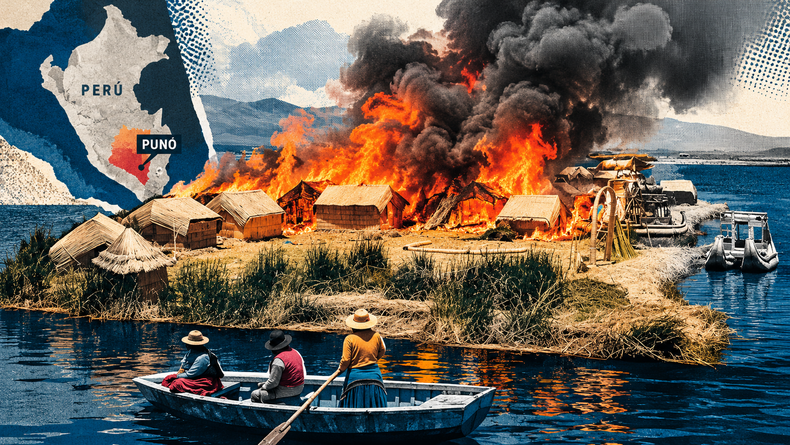 El fuego se reactivó este miércoles 21 de octubre de 2026 en los totorales de la reserva, después de que las lluvias registradas el martes lograran extinguir las llamas en una primera zona afectada del lago en Perú.