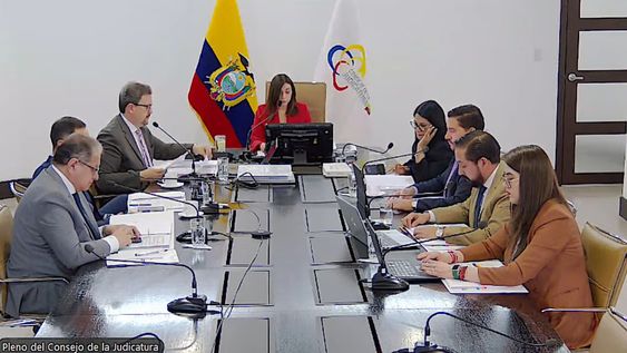 Sesión. Los miembros del Consejo de la Judicatura se reunieron este martes 27 de octubre de 2026 y aprobaron varias destituciones de jueces. (Captura de pantalla)