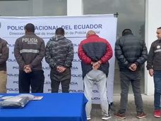 Tres implicados en el robo de un cajero automático en Fajardo, cantón Rumiñahui, fueron aprehendidos en el sur de Quito