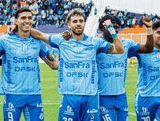 Jugadores de Macará celebrando un triunfo en la LigaPro 2026.&nbsp;