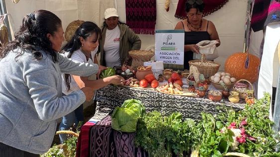 Productores de Ecuador participan en la feria Agro Encuentros 2026, el 6 de octubre de ese año.
