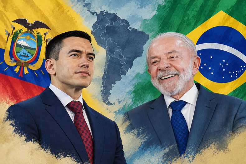 Daniel Noboa y Luiz Inácio Lula da Silva intercambiaron mensajes tras la reelección del mandatario brasileño. El intercambio destacó los desafíos comunes de América Latina