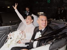 Juan Fernando Velasco cantó en la boda de Pipe Bueno y Luisa Fernanda W
