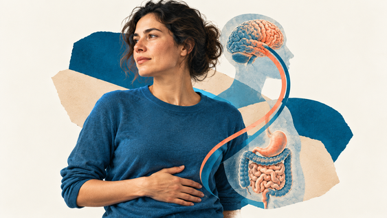 El estrés puede manifestarse con molestias digestivas debido a la conexión entre el cerebro y el intestino.&nbsp;