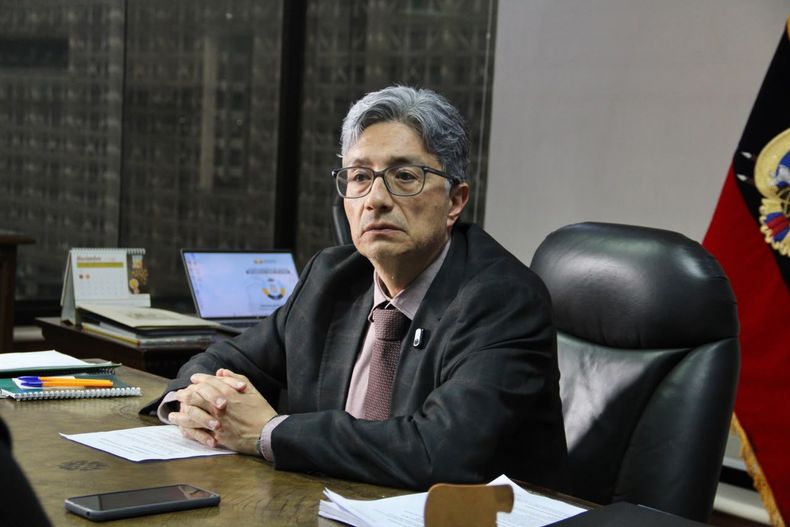 Entrevista. Marco Rodríguez, presidente (e) de la Corte Nacional de Justicia, recibió en su despacho a Diario HOY y habló de extradiciones, despacho de causas y otros temas. (Diario HOY)